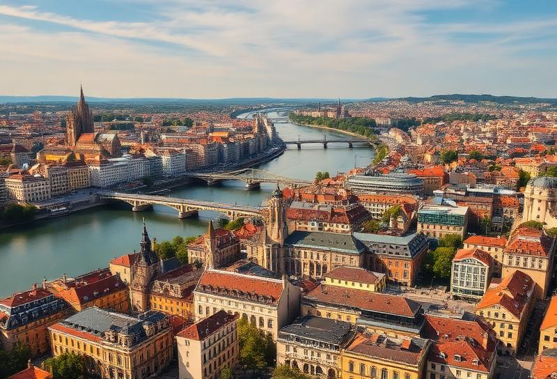 Lyon — vue Fourvière et Saône