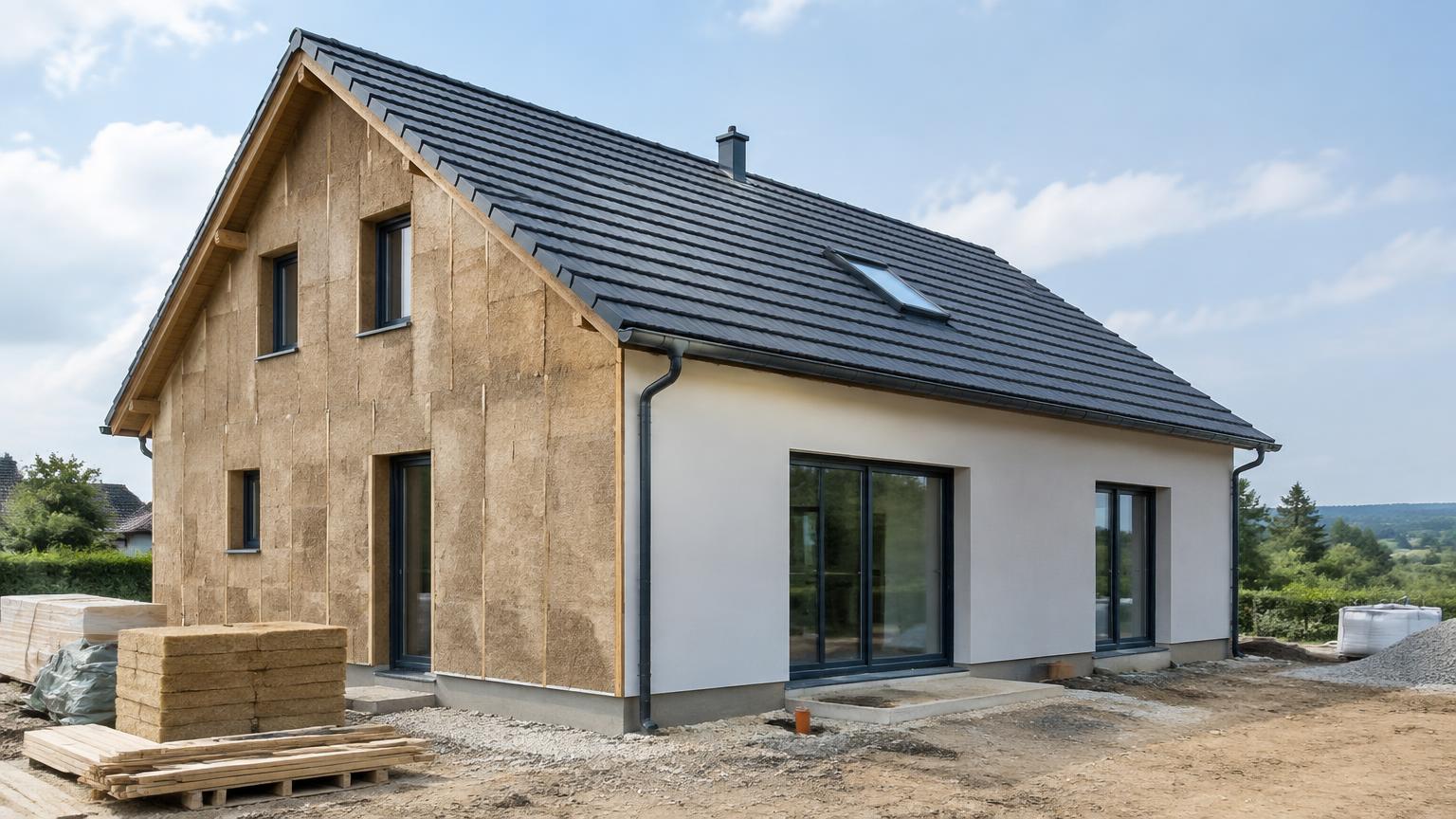 Réglementation environnementale RE2020 sur une construction neuve